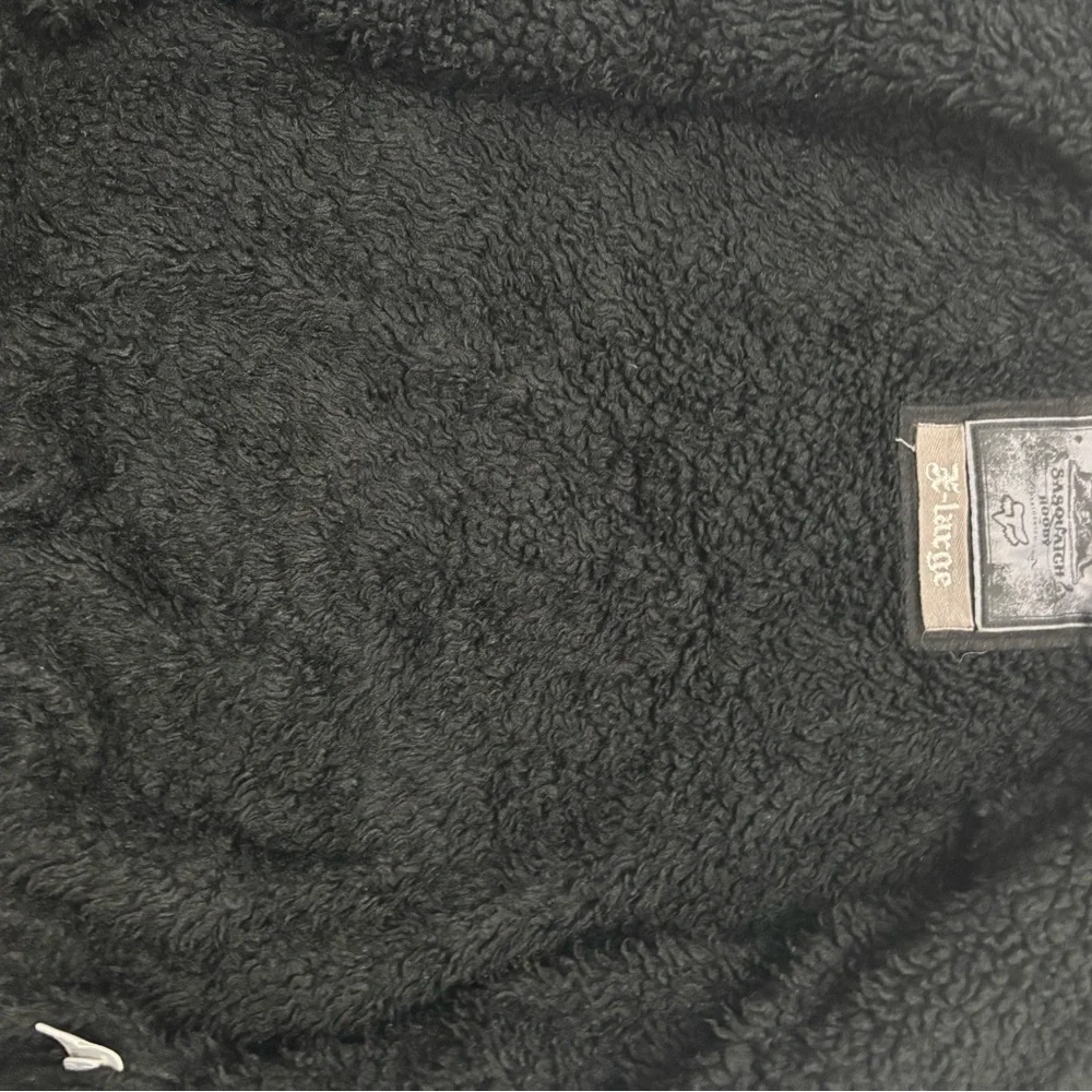 Fox Racing Sasquatch Hoodie Mens XL Rare Y2K Grunge Faux Fur Lined Jacket Zip Up - Picture 4 of 5
